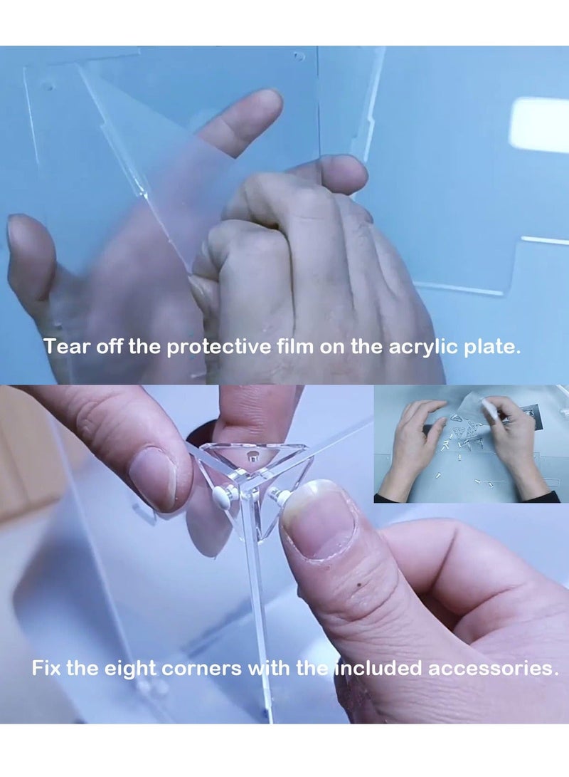 Gamepad Case Acrylic Anti-dust Protective Case for ASUS Rog Ally Handheld Game Console Transparent Box Display Case Shell, Clear - Image 5