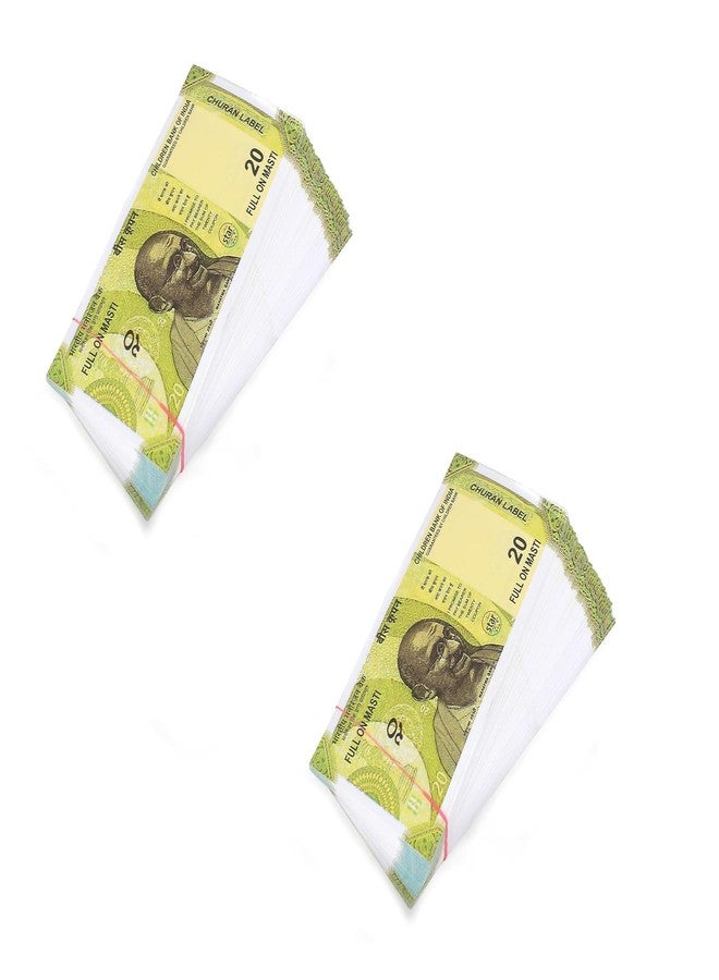 LASERBOT NAKLI Currency (Number 20 KI 100 X 2=200 pcs) for Kids Denomination Learning Money Artificial Playing Currency, Learn Money Skills, Fake Money, Dummy Note- Multi Color (200pcs) (20) - Image 1
