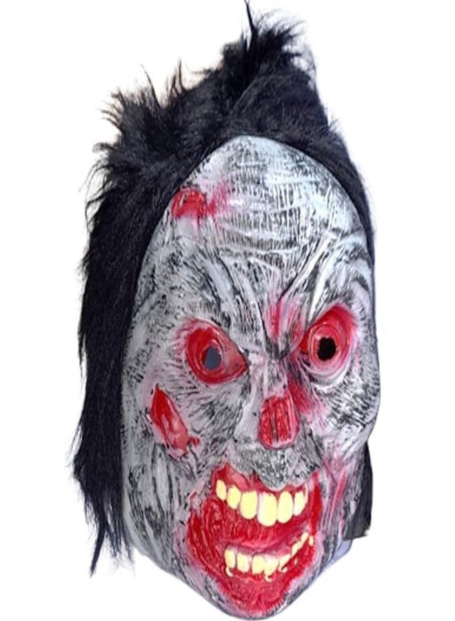 Munmoll Rubber Fancy Horror Scary Ghost Face Mask for Halloween Parties (Horror) - Image 4