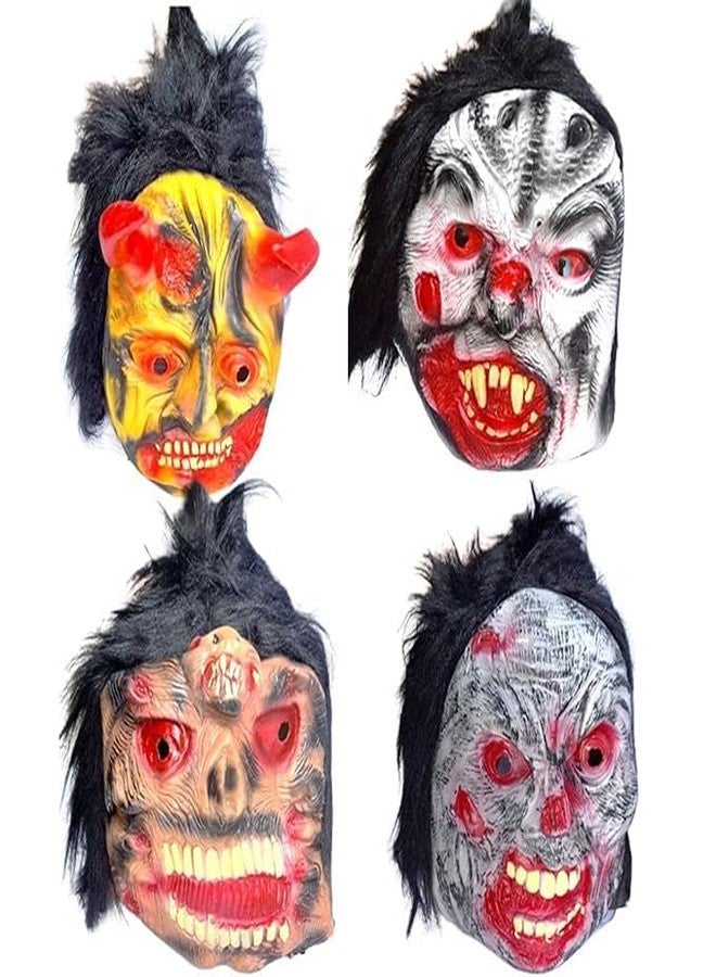 Munmoll Rubber Fancy Horror Scary Ghost Face Mask for Halloween Parties (Horror) - Image 1