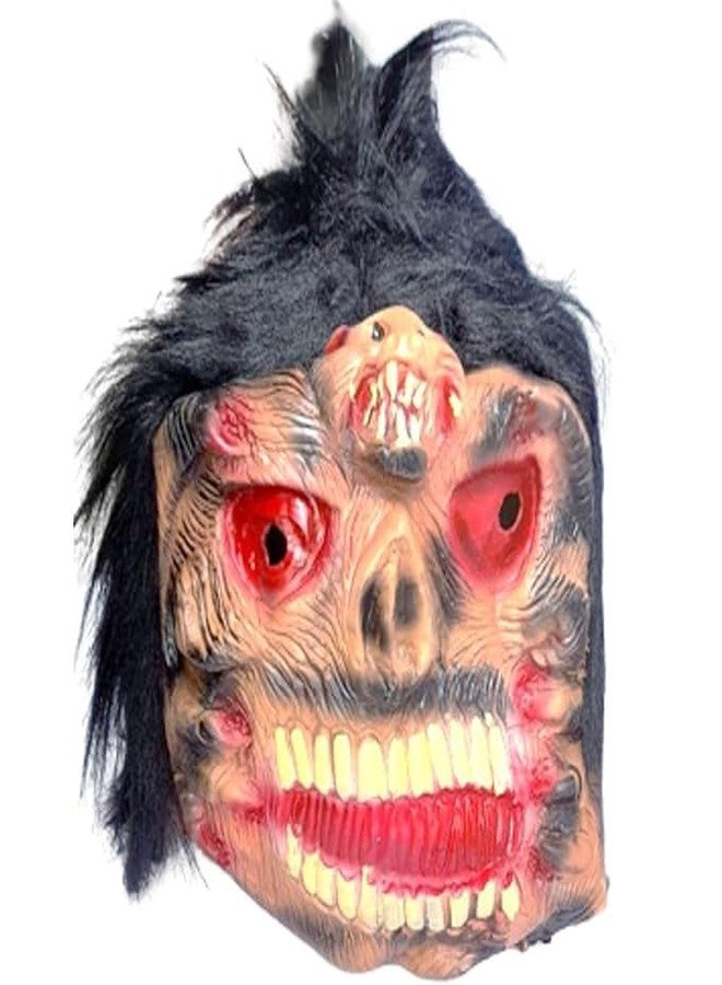 Munmoll Rubber Fancy Horror Scary Ghost Face Mask for Halloween Parties (Horror) - Image 3
