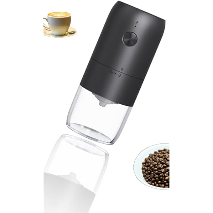 Honwor Rechargeable Coffee Grinder With Adjustable Settings  Portable  Easy To Use For Fresh Brews 80 X 80 X186Mm - Image 2