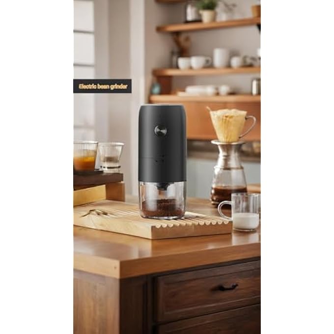 Honwor Rechargeable Coffee Grinder With Adjustable Settings  Portable  Easy To Use For Fresh Brews 80 X 80 X186Mm - Image 4