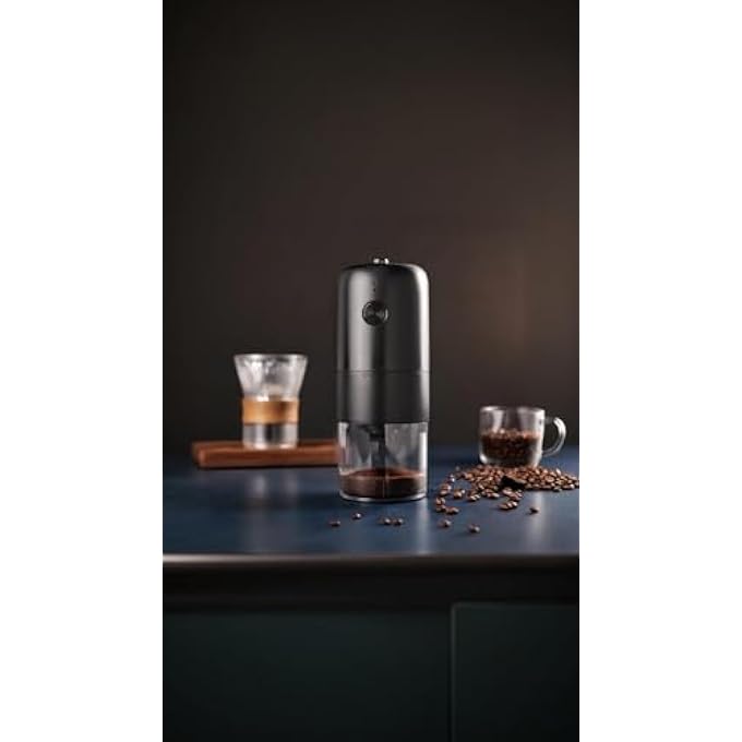 Honwor Rechargeable Coffee Grinder With Adjustable Settings  Portable  Easy To Use For Fresh Brews 80 X 80 X186Mm - Image 5