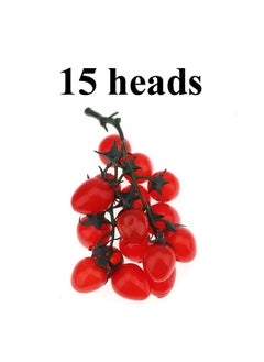 Gresorth Gresorth 2 Pack Artificial Red Cherry Tomatoes Decoration Fake Tomato Home Kitchen Party Christmas Display  - Image 2