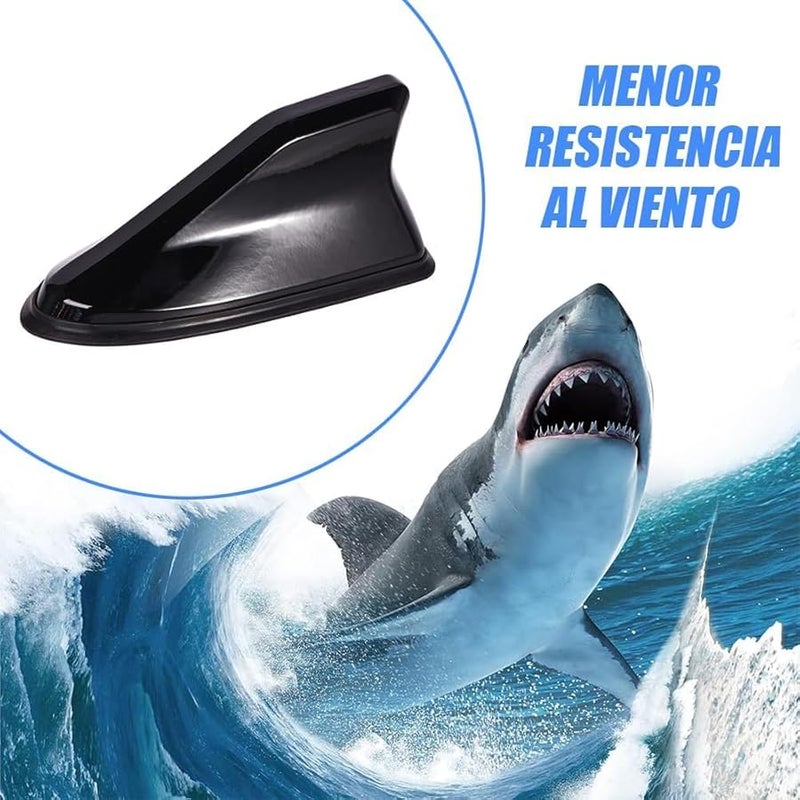 Black Shark Fin Antenna for Suzuki S Cross 2014 2023 AM FM Radio Signal Aerials - Image 4