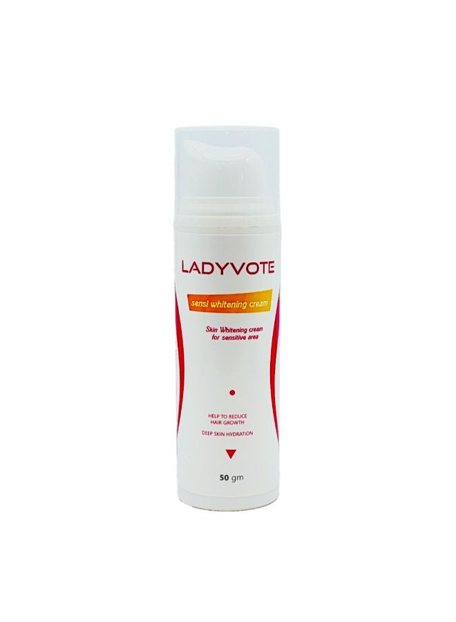 Ladyvote Sensi whitening Cream for sensitive area 50 gm