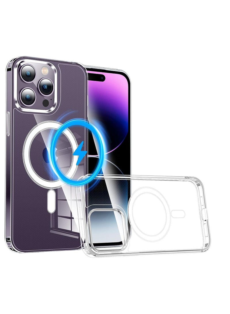Back Case Magsafe Compatible with iPhone 15 Clear  - Image 1