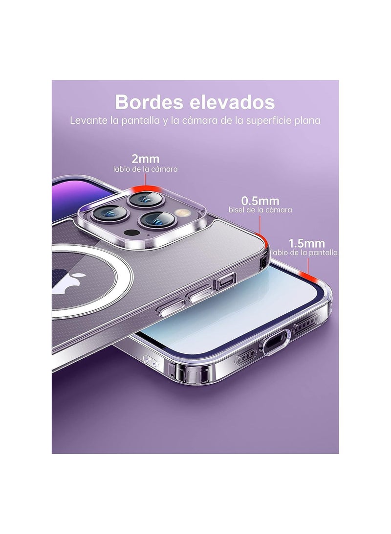 Back Case Magsafe Compatible with iPhone 15 Clear  - Image 3