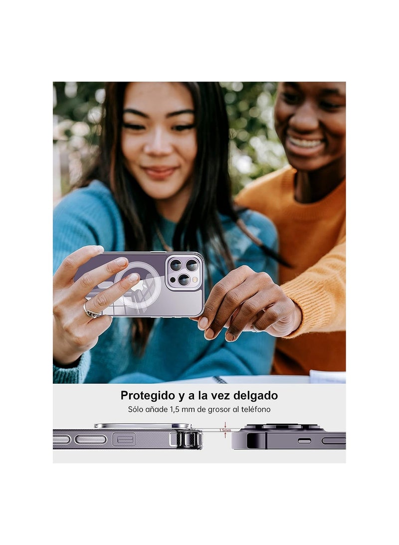 Back Case Magsafe Compatible with iPhone 15 Clear  - Image 4