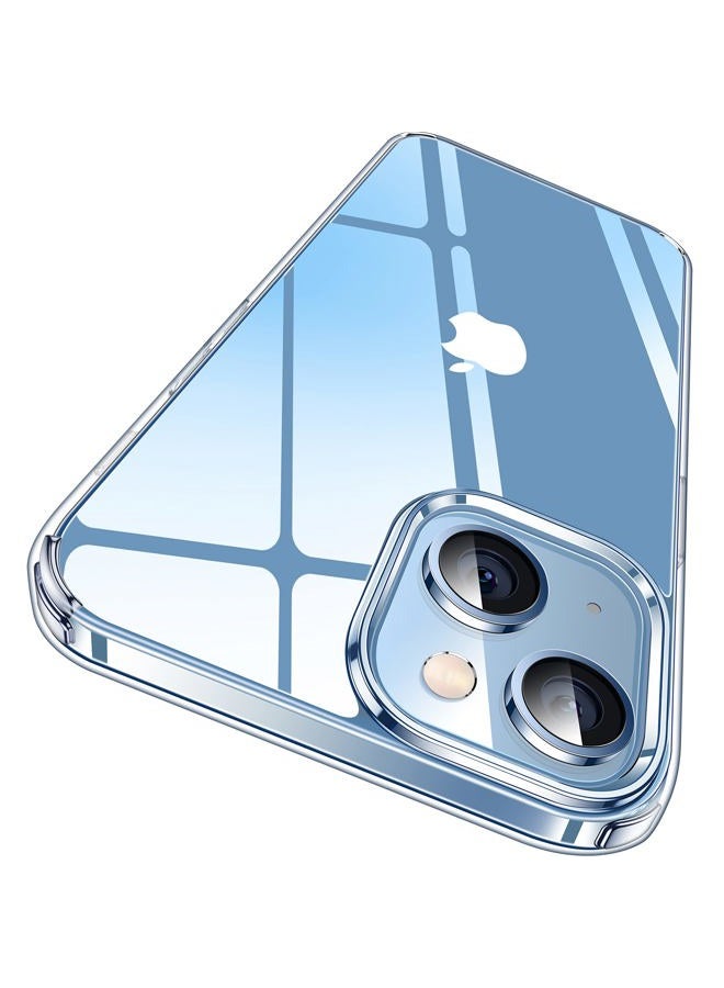 CASEKOO Crystal Clear for iPhone 14 Case & iPhone 13 Case, [Not Yellowing] [Military Grade Drop Protection] Shockproof Protective Phone Case 6.1 inch (Clear) - Image 1