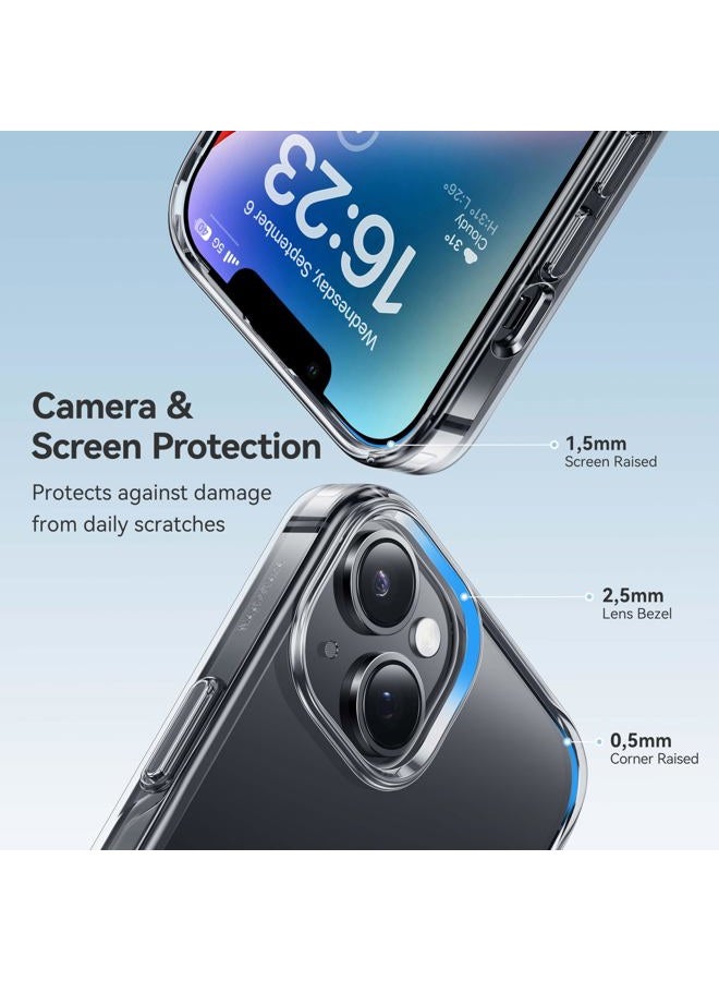 CASEKOO Crystal Clear for iPhone 14 Case & iPhone 13 Case, [Not Yellowing] [Military Grade Drop Protection] Shockproof Protective Phone Case 6.1 inch (Clear) - Image 4