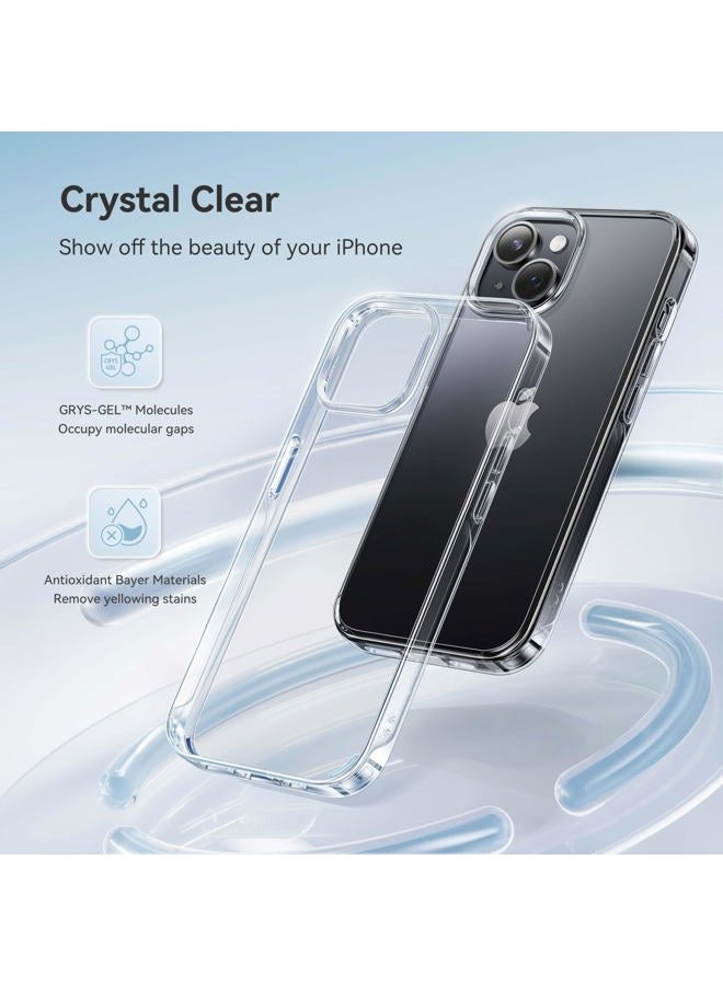 CASEKOO Crystal Clear for iPhone 14 Case & iPhone 13 Case, [Not Yellowing] [Military Grade Drop Protection] Shockproof Protective Phone Case 6.1 inch (Clear) - Image 2