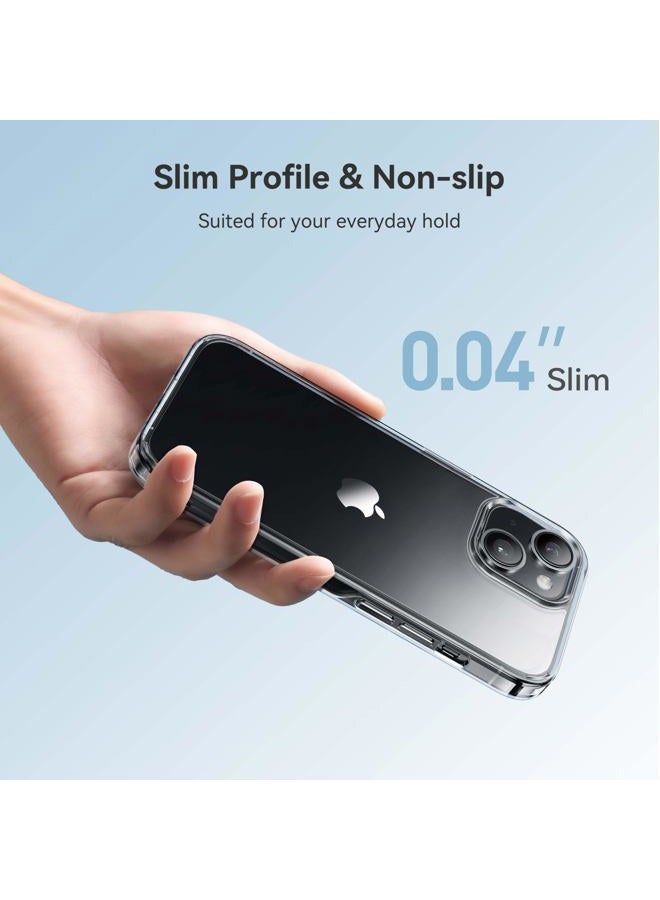 CASEKOO Crystal Clear for iPhone 14 Case & iPhone 13 Case, [Not Yellowing] [Military Grade Drop Protection] Shockproof Protective Phone Case 6.1 inch (Clear) - Image 5