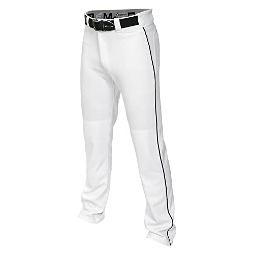 EASTON MAKO 2 Baseball Pant, Adult, Large, White/Black - Image 1