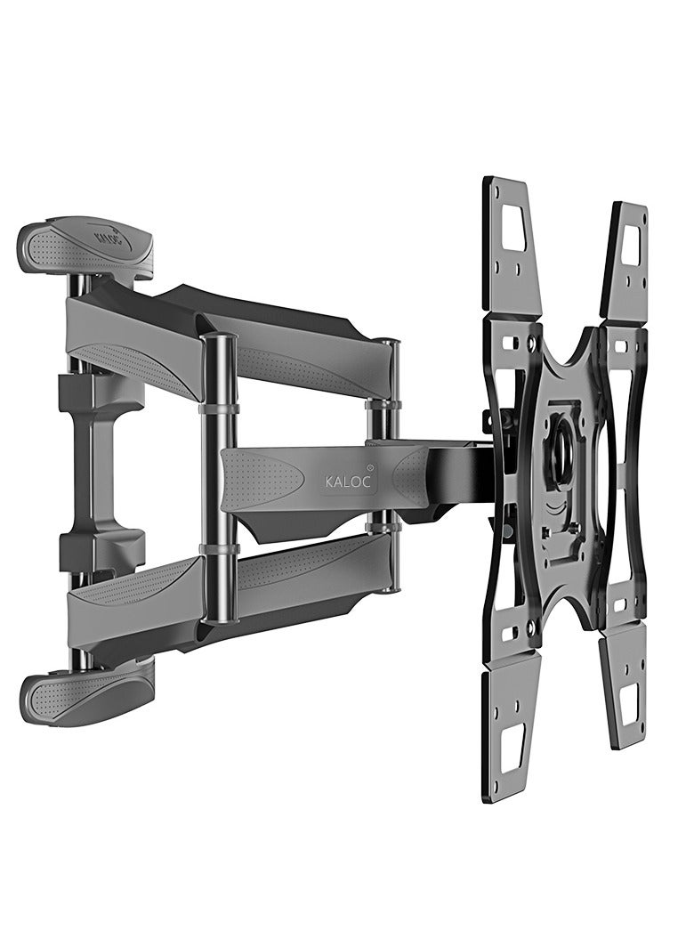 KALOC Double Arms Swivel TV Wall Mount for 32" to 70" LED & LCD Flat Panel TVs up to 50 kg/110 lbs, VESA up to 400x400mm, Full Motion, 491 mm Extension, Black | TF-X7 - Image 1