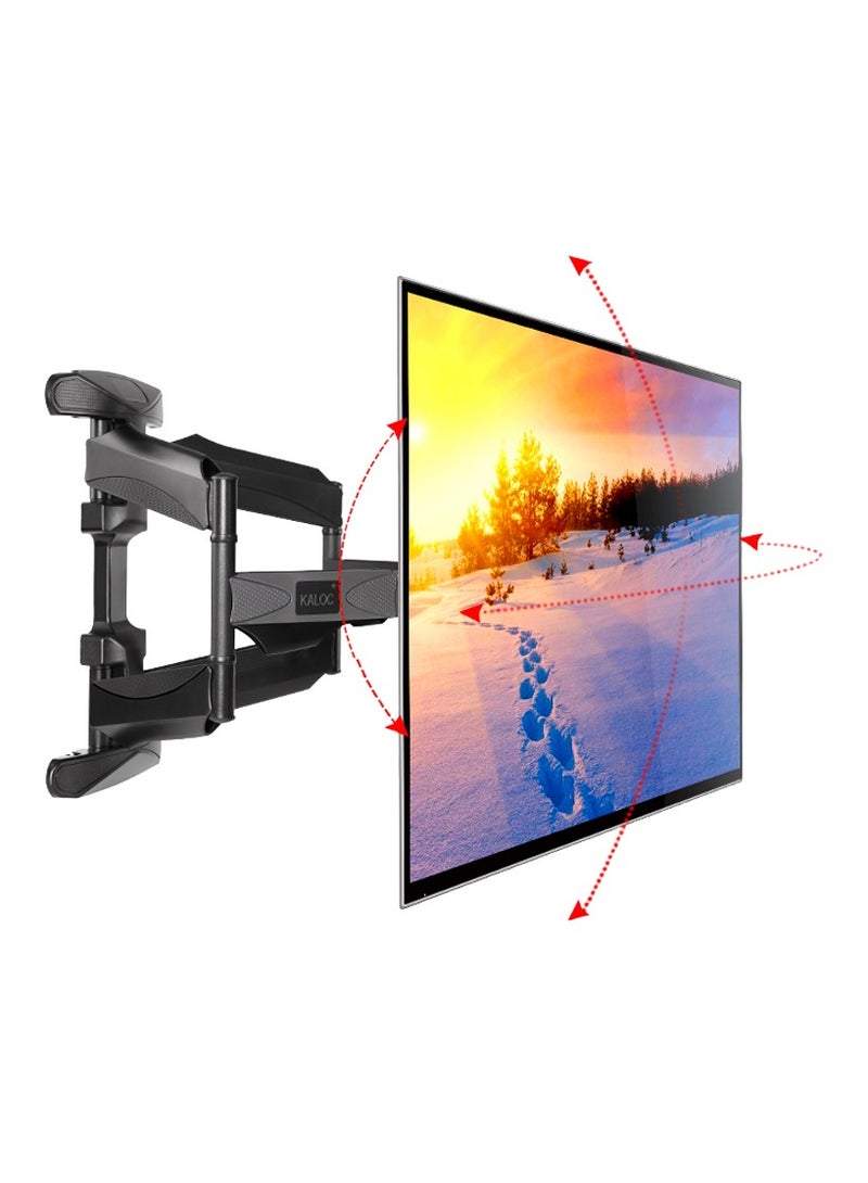 KALOC Double Arms Swivel TV Wall Mount for 32" to 70" LED & LCD Flat Panel TVs up to 50 kg/110 lbs, VESA up to 400x400mm, Full Motion, 491 mm Extension, Black | TF-X7 - Image 3