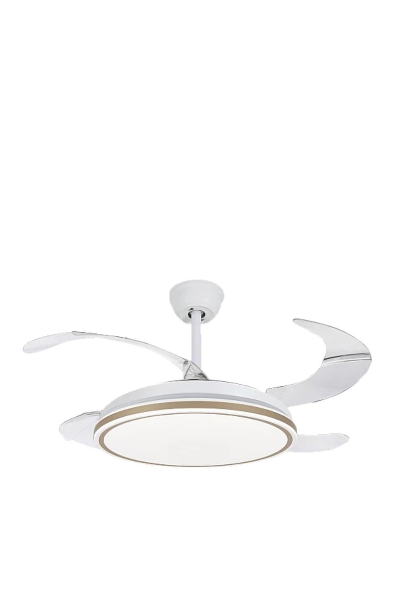Ceiling Fan With Folding Blades With 3 Modes Light And Remote Noiseless - Image 3