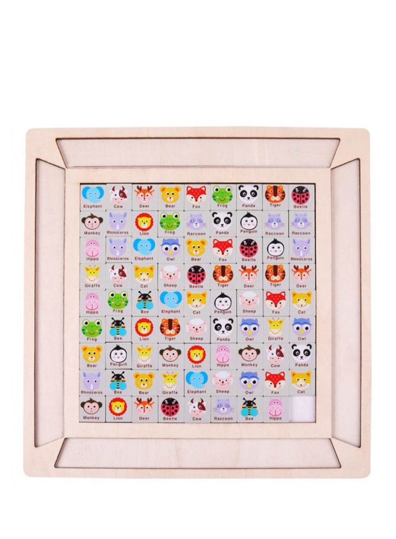NIBEMINENT Children's Early Education Crazy Pair Of Wooden Parent-child Training Educational Board Games  - Image 1