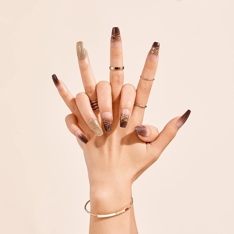 Goldfinger Gold Finger Gel Glam Design Nail (GD18) - Image 2
