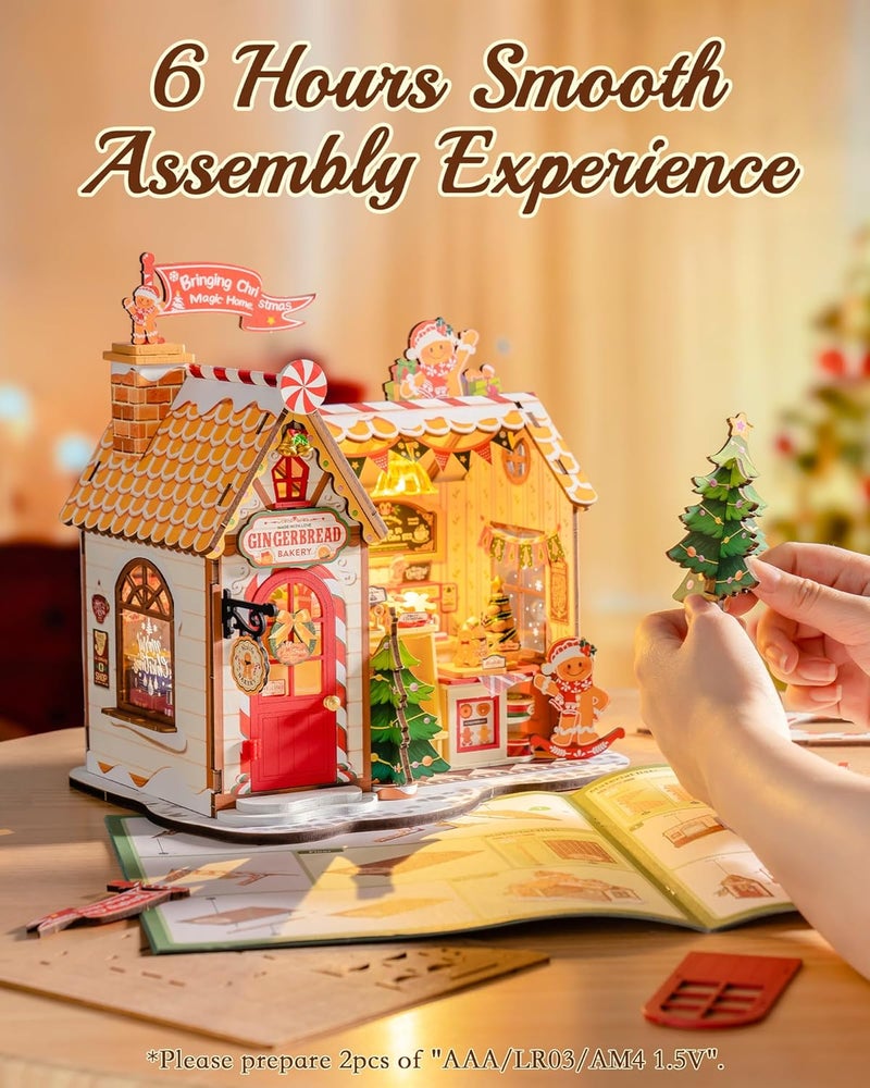 ROBOTIME Gingerbread Bakery Dollhouse - Image 5