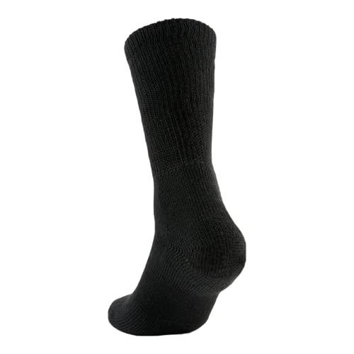 Thorlos Unisex Adult Xj Max Cushion Crew Running Socks, Black (1 Pair), Medium US - Image 3