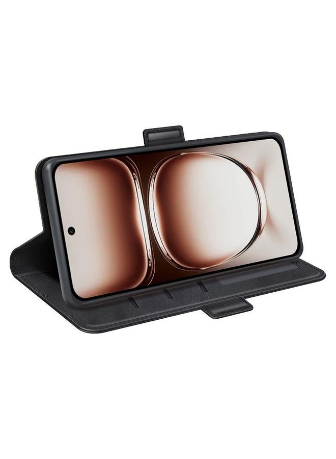 erorex Case For OPPO Reno12 5G Global Dual-side Magnetic Buckle Horizontal Flip Leather Phone Case - Image 5