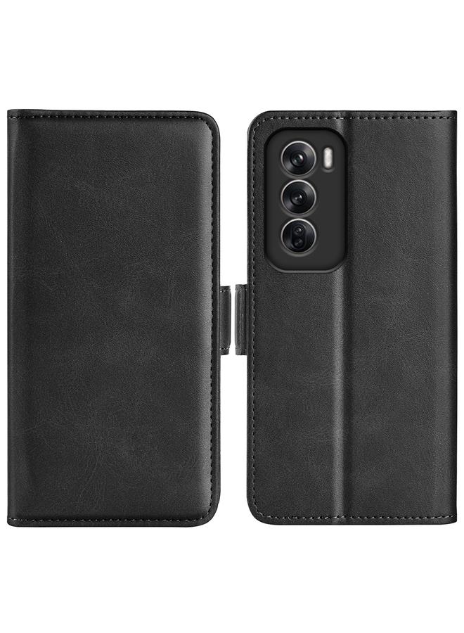 erorex Case For OPPO Reno12 5G Global Dual-side Magnetic Buckle Horizontal Flip Leather Phone Case - Image 1