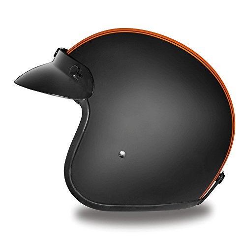 Daytona Helmets خوذة دايتونا 3/4 قشرة خوذة دراجة نارية مفتوحة - معتمدة من DOT، خفيفة الوزن ومريحة، تصميم عتيق للدراجات السكوتر، الكروزر والدراجات الشارعية - ملائمة قابلة للتعديل، تهوية محسّنة وزجاج واقي شفاف - Image 5