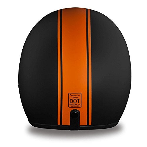 Daytona Helmets خوذة دايتونا 3/4 قشرة خوذة دراجة نارية مفتوحة - معتمدة من DOT، خفيفة الوزن ومريحة، تصميم عتيق للدراجات السكوتر، الكروزر والدراجات الشارعية - ملائمة قابلة للتعديل، تهوية محسّنة وزجاج واقي شفاف - Image 3
