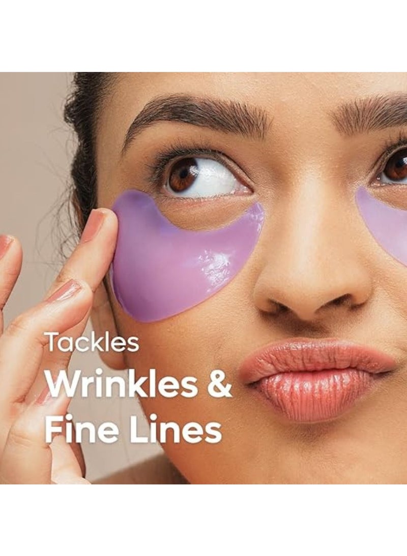 mCaffeine Black Tea Complex™ Anti-Ageing Cooling Under Eye Patches with Vegan Collagen Peptide | Boosts Collagen by 80% | Eye Masks for De-Puffing & Brightening | Men & Women | 15 Pairs - Image 2