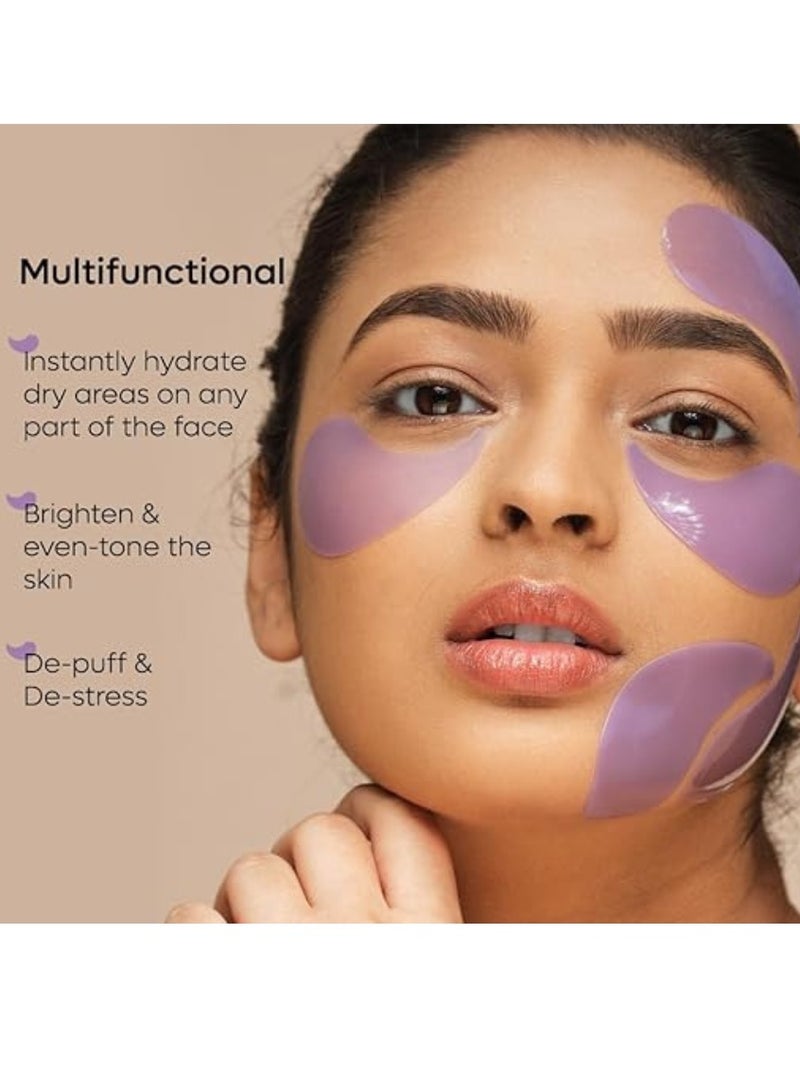 mCaffeine Black Tea Complex™ Anti-Ageing Cooling Under Eye Patches with Vegan Collagen Peptide | Boosts Collagen by 80% | Eye Masks for De-Puffing & Brightening | Men & Women | 15 Pairs - Image 3