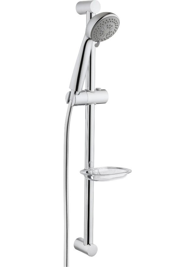 Vitra Compact A45695 Ekm 3f Sliding Hand Shower Set, Chrome  - Image 1
