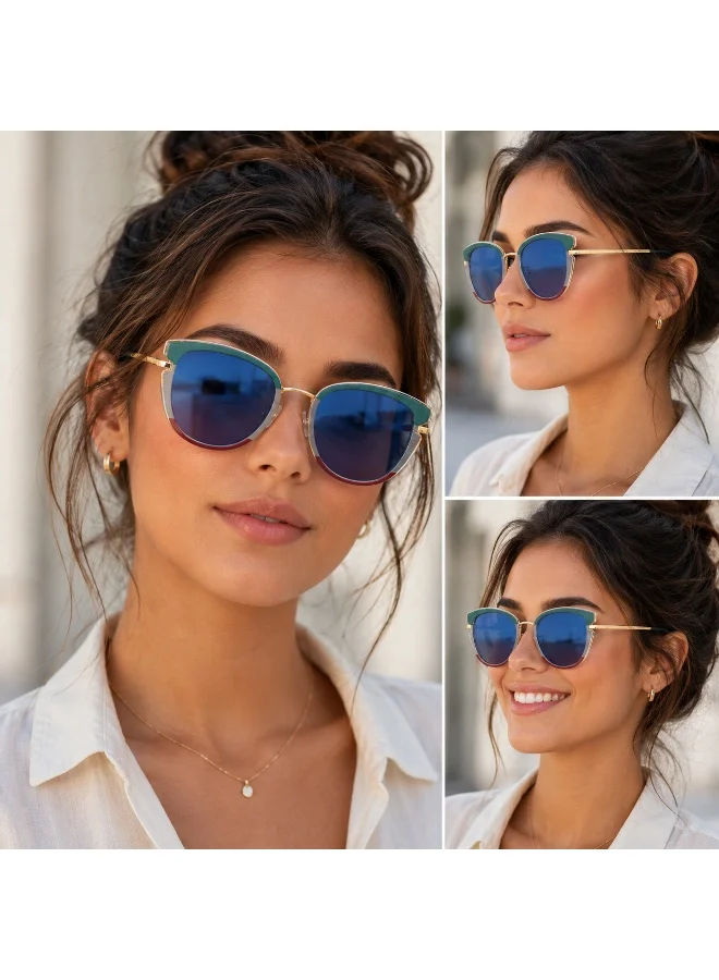 Thugfit  Photochromic Photogrey Cat Eye CP Arms Anti Blue Light Blocking Eyeglasses Optical Frame Eye Glasses for Women for Women | Best Price UAE