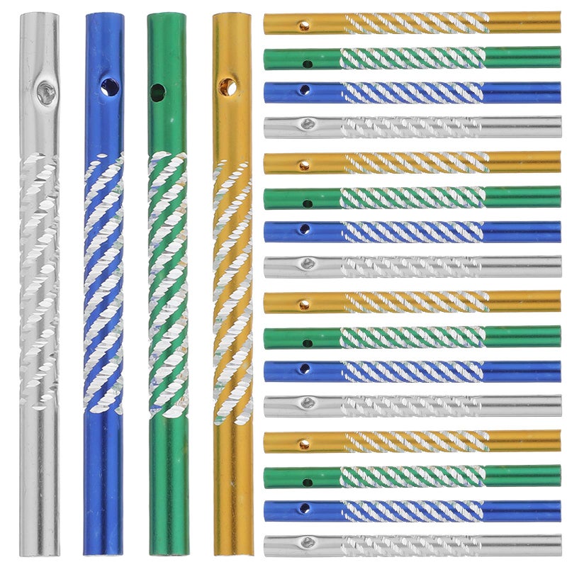 Assorted Color 41 Pcs Wind Chime Making Kit Aluminum Tubes Pre Drilled Holes with Strings - Image 2