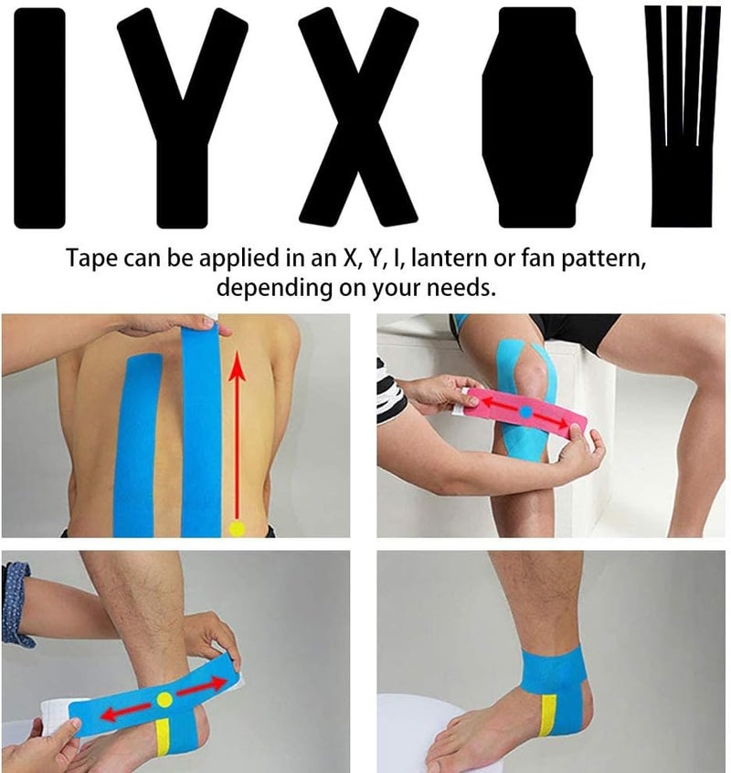 Luckam Kinesiology Tape, 2Pcs Waterproof Latex Free Sports Athletic Muscle Tape for Pain Relief & Injury Prevention, Ideal for Knees, Shoulders & Active Lifestyles - Image 3