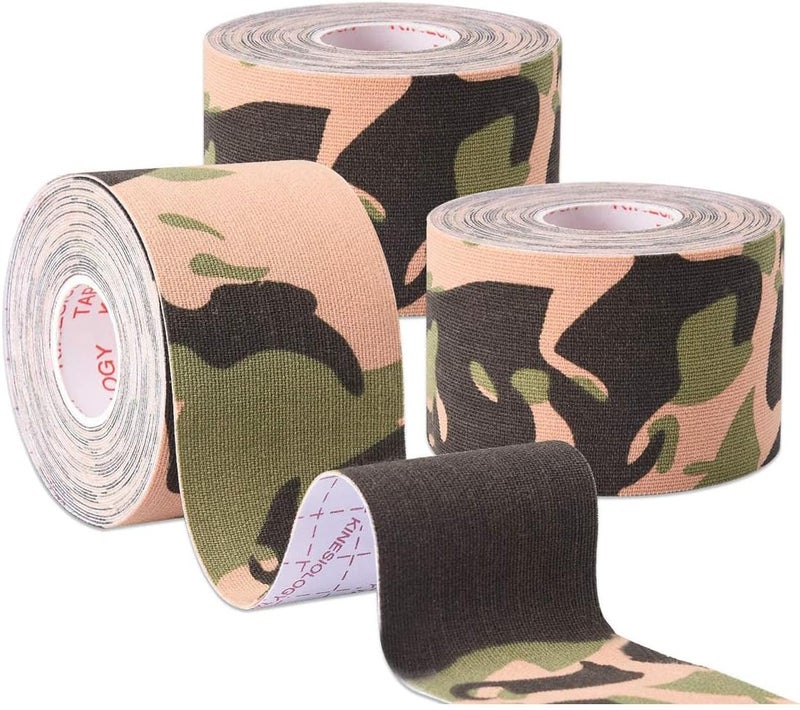 Luckam Kinesiology Tape, 2Pcs Waterproof Latex Free Sports Athletic Muscle Tape for Pain Relief & Injury Prevention, Ideal for Knees, Shoulders & Active Lifestyles - Image 1