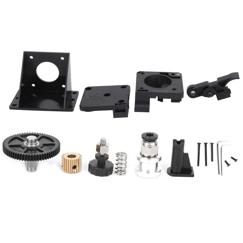 Extruder Full Kit With Gear Reducer For 3D Printer High Strength ABS Black Compact Stable Print Quality - Image 2