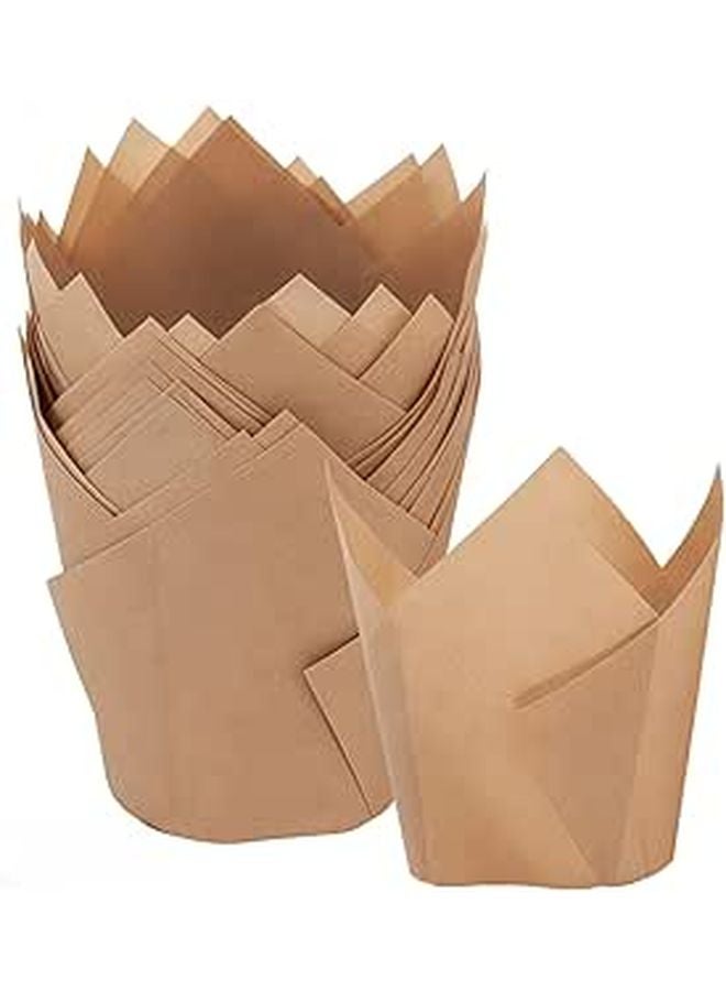300 Food Safe Greaseproof Baking Paper Cups Jumbo Cupcake Liners High Temperature Muffin Cake Liners - Image 1