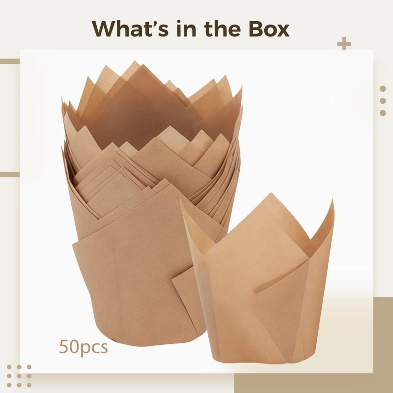 300 Food Safe Greaseproof Baking Paper Cups Jumbo Cupcake Liners High Temperature Muffin Cake Liners - Image 5