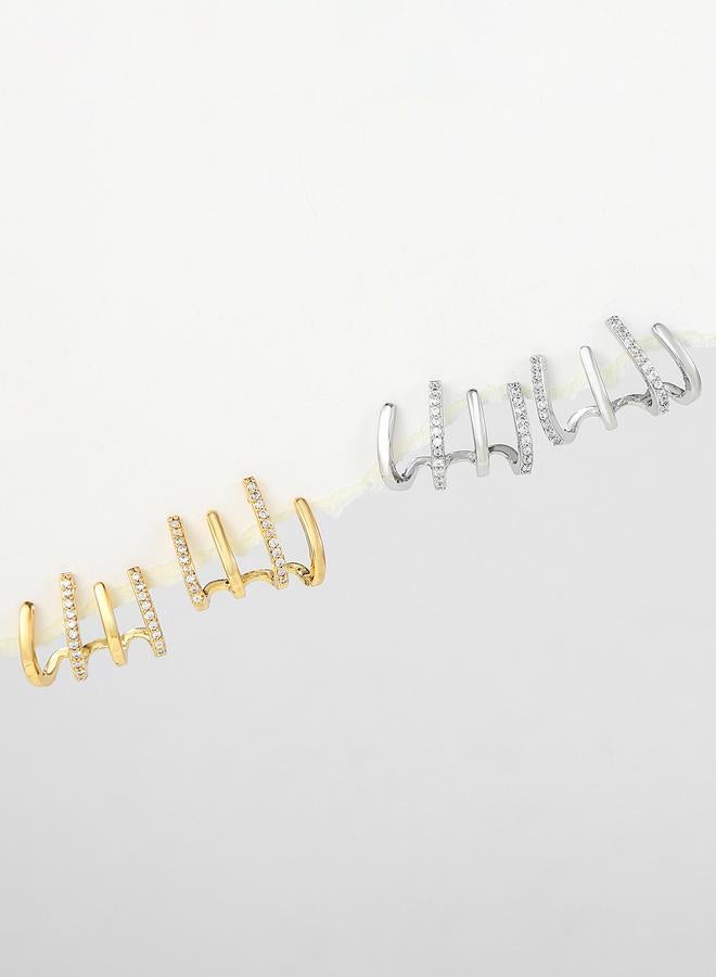 Take Two Embellished Cuff Earrings - Image 4