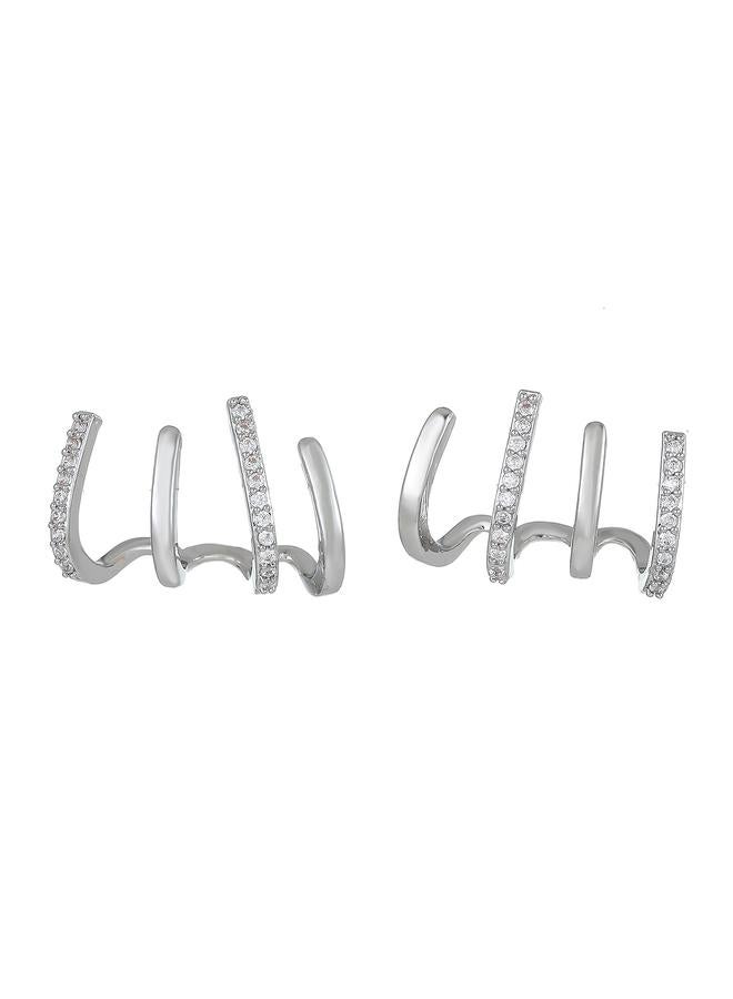 Take Two Embellished Cuff Earrings - Image 1