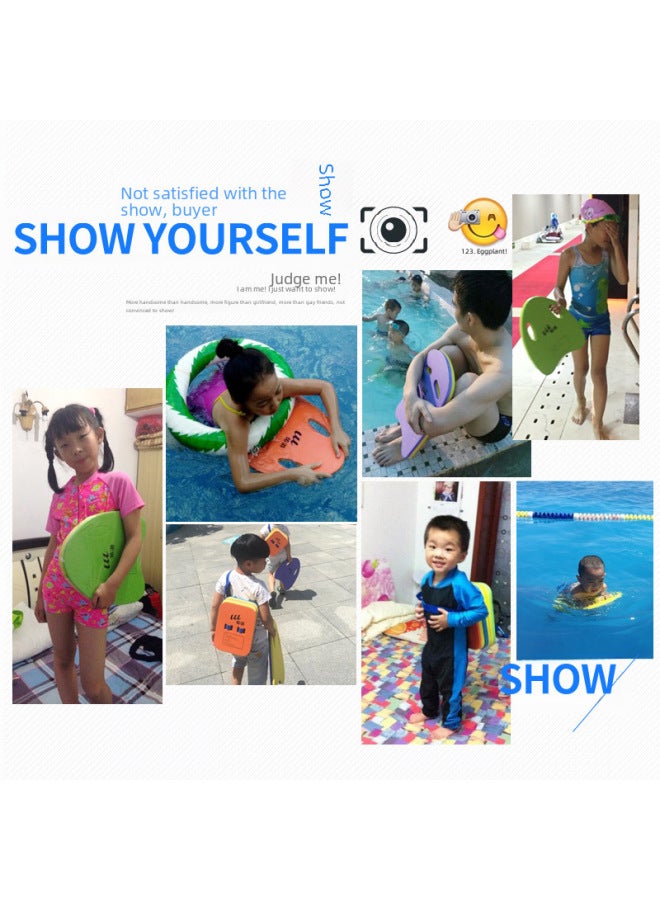 Generic Youyou Water Board EVA Swimming Floating Board A- Shaped Board Beginner Training Swimming Fashion Adult Children Wholesale-Color:Blue Powder Trumpet Back Drift (less Than 50kg) - Image 3