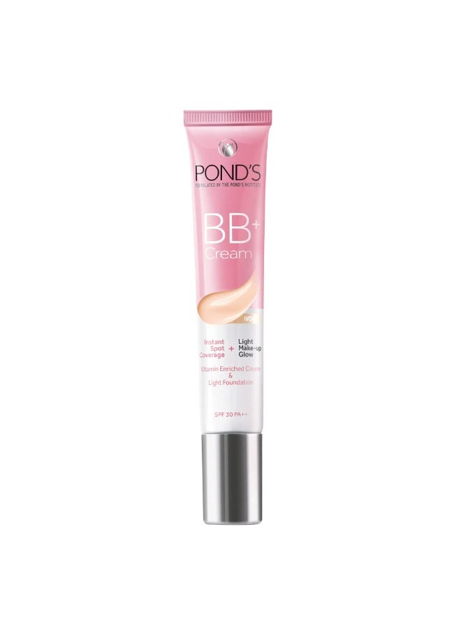 POND'S BB+ Cream, Instant Spot Coverage + Light Make-up Glow, Ivory 18g - Image 1