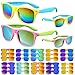 FANELEQU 36 Pack 12 Colors Neon Sunglasses with UV400 Protection in Bulk 80s Retro Style Party FavorsPerfect for BirthdayBeach PoolSummer Party Goody Bag Fillersfor Boys Girls Teens Adults - Image 3