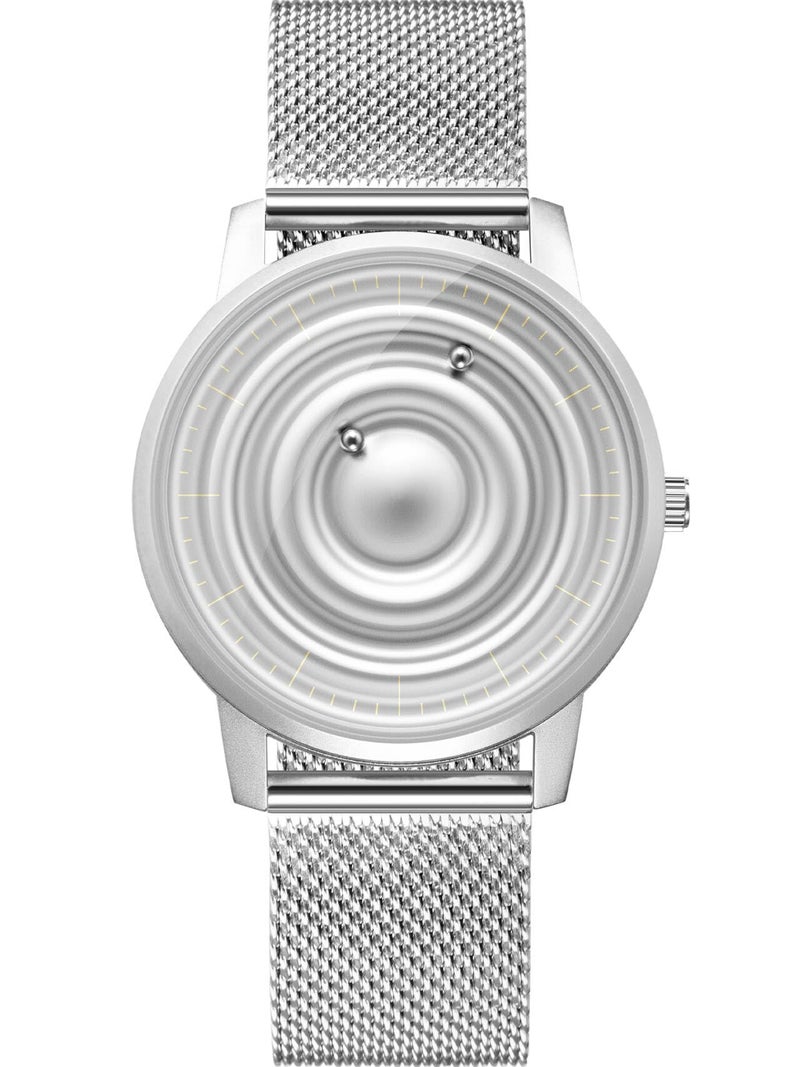 EUTOUR Men Watch Wrist Magneto Watch Magnetic Watches Minimalist Unisex Watch with Stainless Sliver Strap - Image 1