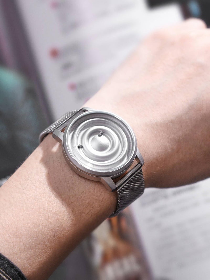 EUTOUR Men Watch Wrist Magneto Watch Magnetic Watches Minimalist Unisex Watch with Stainless Sliver Strap - Image 3