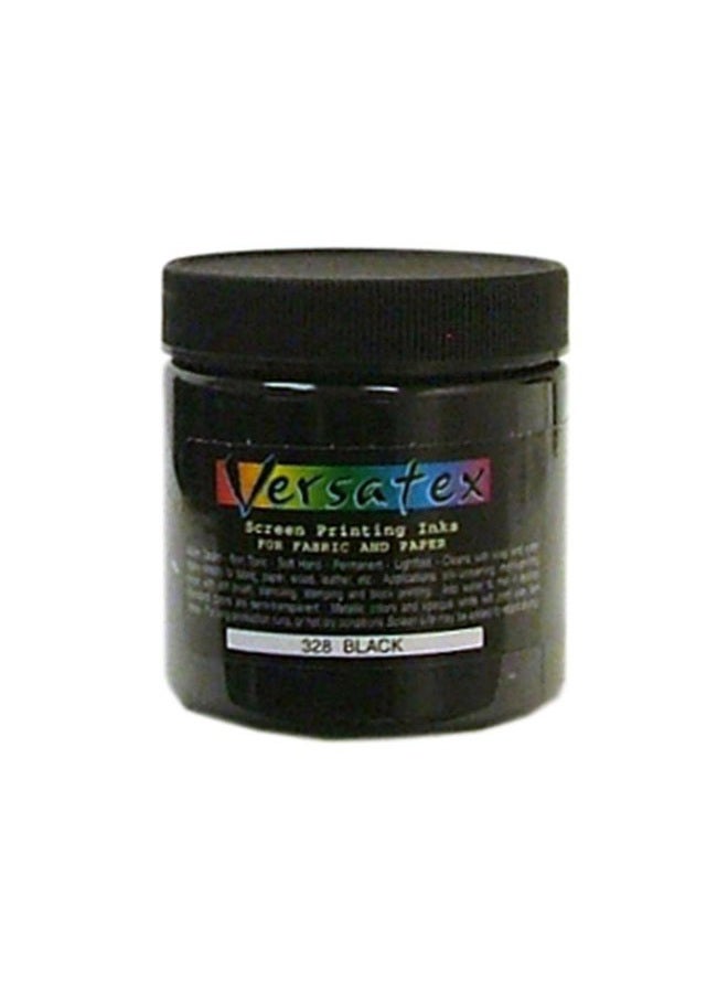 Jacquard Versatex Screenprinting Ink Black for Paper and Fabric 4oz by Jacquard