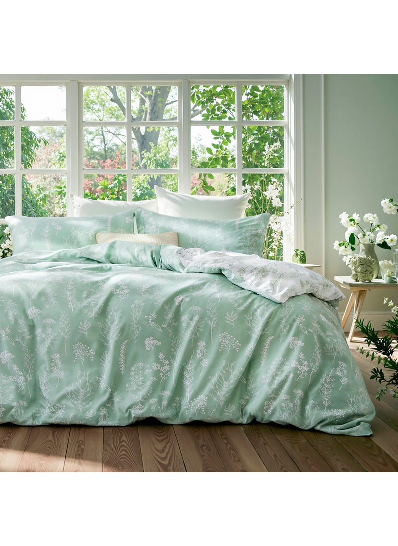 Bedsure Bedsure Duvet Cover Queen Size  Reversible Green Queen Duvet Cover Set with Zipper Closure 3 Pieces Floral Patterned Bedding Set with 8 Corner Ties and 2 Pillow Shams 