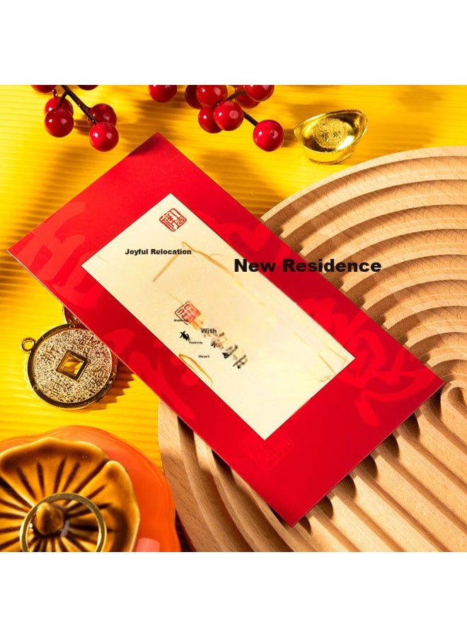 Jiayan Jia Yan Housewarming Red Envelope Set, Moving Red Envelopes, Lucky Money Envelopes, Housewarming Gift Red Envelopes, 6 Pieces - Image 4
